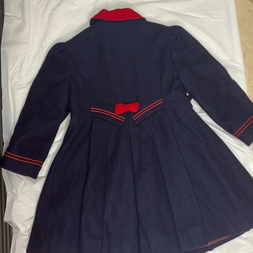 ⭐️ Rothschild vintage Blue and Red Pea Coat Classic Design- size 5 - Picture 10 of 11